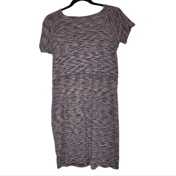 Columbia heathered taupe stretch short sleeve dress. Size small - Picture 6 of 16